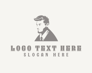 Grooming - Menswear Hipster Tailoring logo design