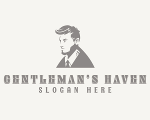 Menswear Hipster Tailoring logo design