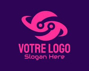 Space - Tech Planet World logo design