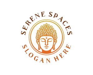 Serene - Buddha Sacred Statue logo design