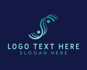 Technology - Generic Waves Letter S logo design