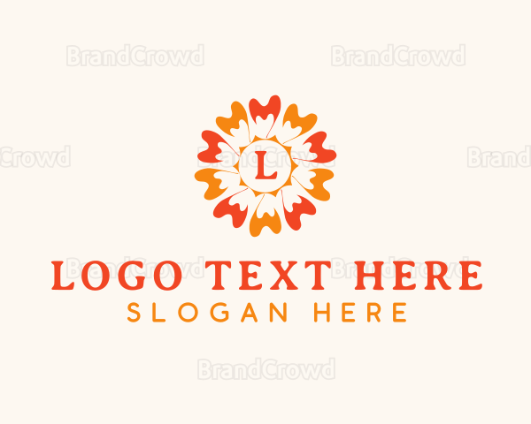 Flower Petals Decor Logo