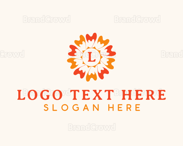 Flower Petals Decor Logo