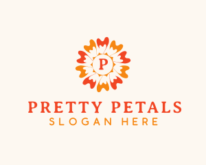 Flower Petals Decor logo design