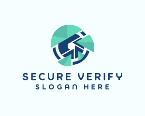 Lens Surveillance Security logo design