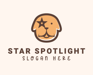 Brown Star Dog Grooming logo design