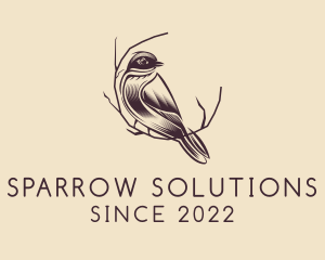 Sparrow - Sparrow Birdwatching Aviary logo design