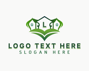 Maintenance - Landscaping House Lawn logo design