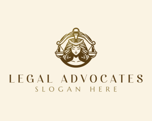 Lady Justice Law logo design