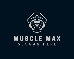 Bodybuilding - Muscle Bodybuilding Gym logo design