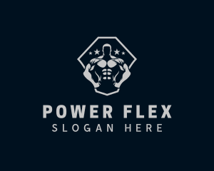 Muscle - Muscle Bodybuilding Gym logo design