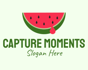 Fresh Watermelon Fruit Logo