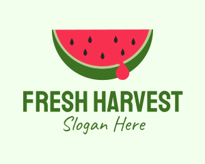 Fresh - Fresh Watermelon Fruit logo design