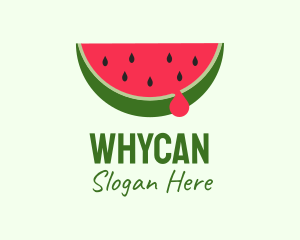 Fresh Watermelon Fruit logo design