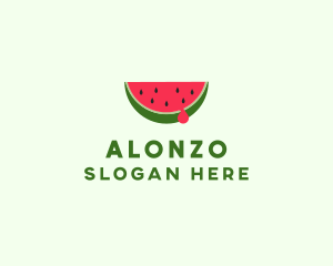 Fresh Watermelon Fruit logo design