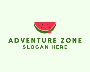 Fresh Watermelon Fruit logo design