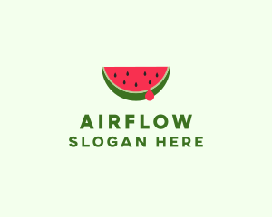 Fresh Watermelon Fruit logo design