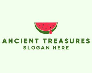 Fresh Watermelon Fruit logo design