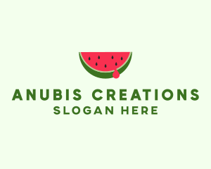 Fresh Watermelon Fruit logo design