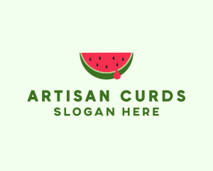 Fresh Watermelon Fruit logo design