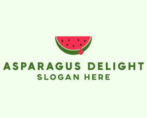 Fresh Watermelon Fruit logo design