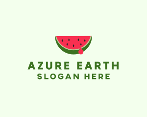 Fresh Watermelon Fruit logo design