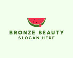 Fresh Watermelon Fruit logo design