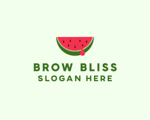 Fresh Watermelon Fruit logo design