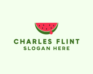 Fresh Watermelon Fruit logo design