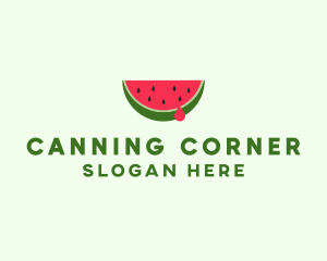 Fresh Watermelon Fruit logo design