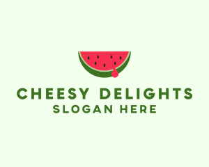 Fresh Watermelon Fruit logo design