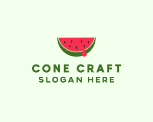 Fresh Watermelon Fruit logo design