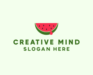 Fresh Watermelon Fruit logo design