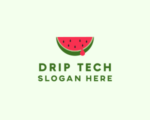 Fresh Watermelon Fruit logo design