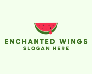 Fresh Watermelon Fruit logo design