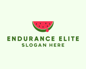 Fresh Watermelon Fruit logo design