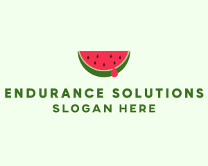 Fresh Watermelon Fruit logo design