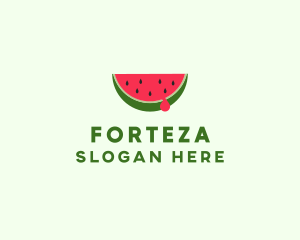 Fresh Watermelon Fruit logo design