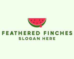 Fresh Watermelon Fruit logo design