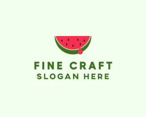 Fresh Watermelon Fruit logo design