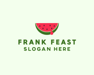 Fresh Watermelon Fruit logo design