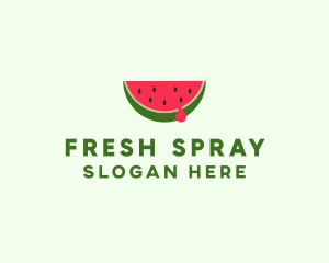 Fresh Watermelon Fruit logo design