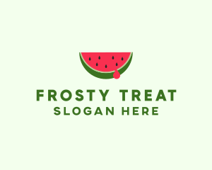 Fresh Watermelon Fruit logo design