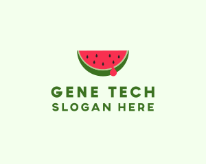 Fresh Watermelon Fruit logo design