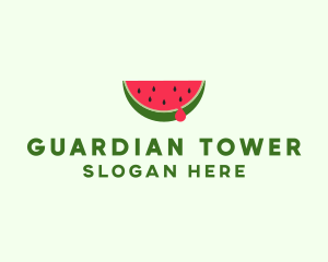 Fresh Watermelon Fruit logo design