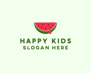 Fresh Watermelon Fruit logo design