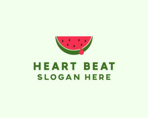 Fresh Watermelon Fruit logo design