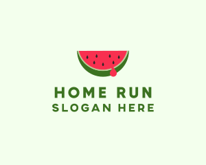 Fresh Watermelon Fruit logo design