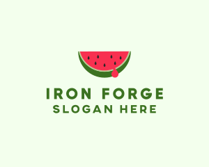 Fresh Watermelon Fruit logo design