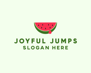 Fresh Watermelon Fruit logo design